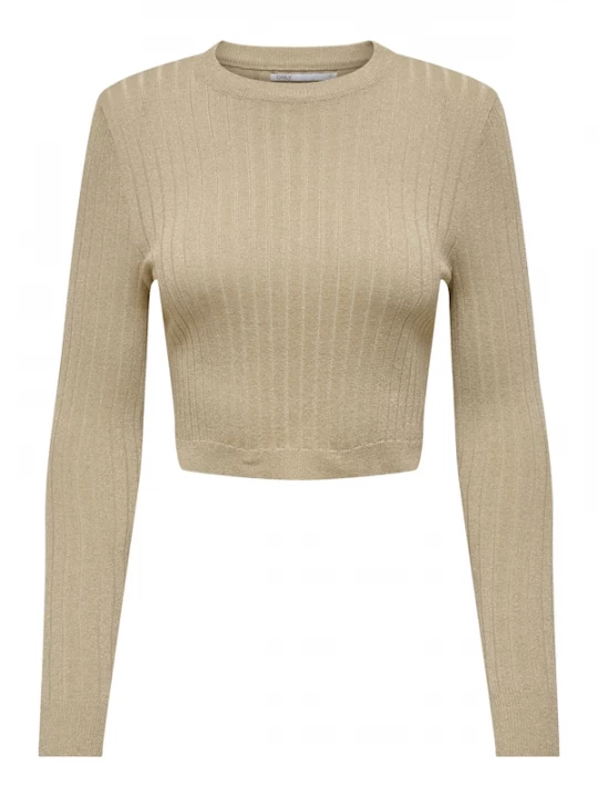 Foto van product ONLY Trui 'Luxe' beige / wit