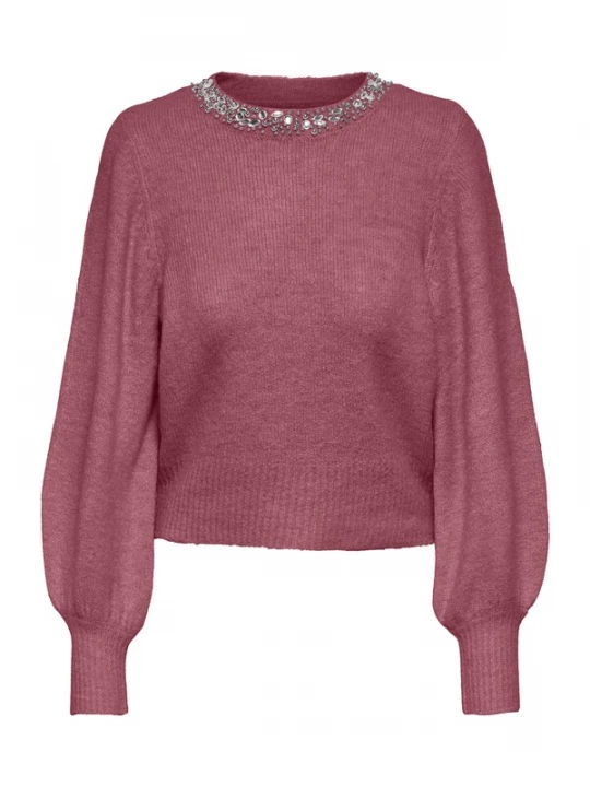 Foto van product ONLY Trui 'ONLELSA' magenta / zilver