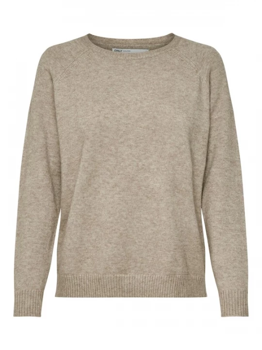 Foto van product ONLY Trui 'ONLLesly Kings' beige gemêleerd