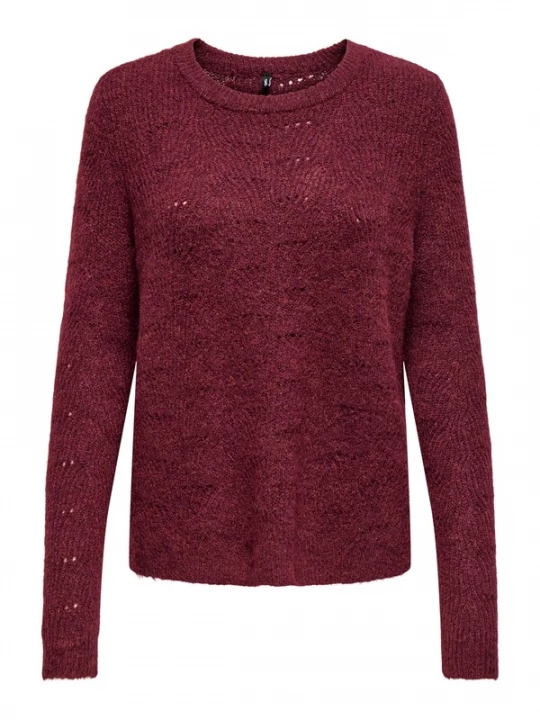 Foto van product ONLY Trui 'ONLLOLLI' bordeaux