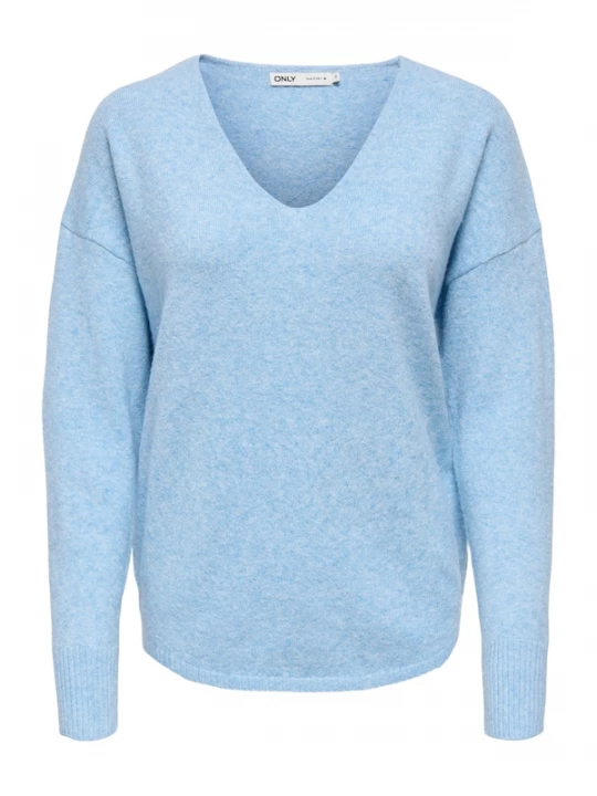 Foto van product ONLY Trui 'ONLRica' blauw gemêleerd