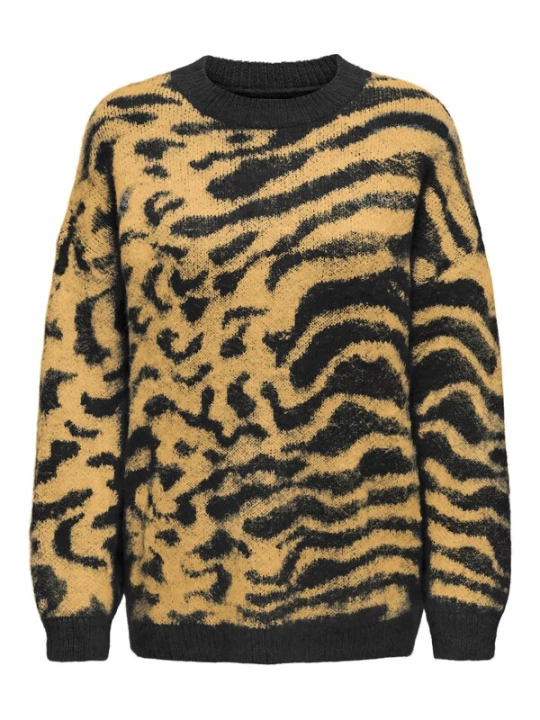 Foto van product ONLY Trui 'ONLWILD' geel / zwart