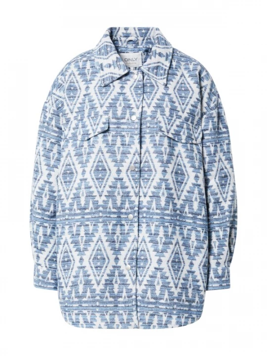Foto van product ONLY Tussenjas 'LONDON NAVAJO' crème / duifblauw / lichtblauw
