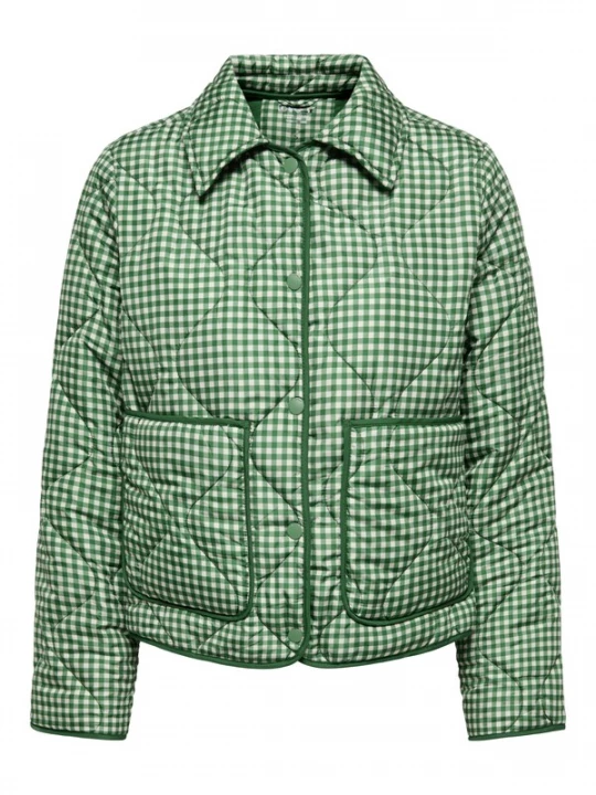 Foto van product ONLY Tussenjas 'ONLDOTTIE' groen / wit