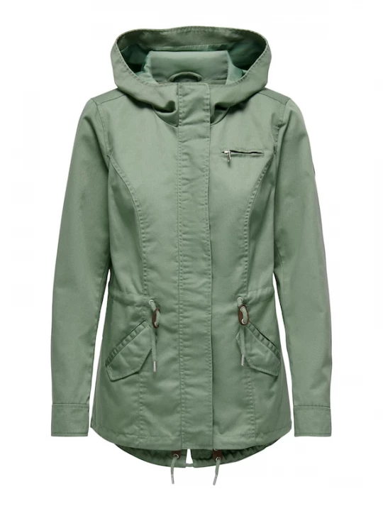 Foto van product ONLY Tussenparka 'ONLLorca' lichtgroen