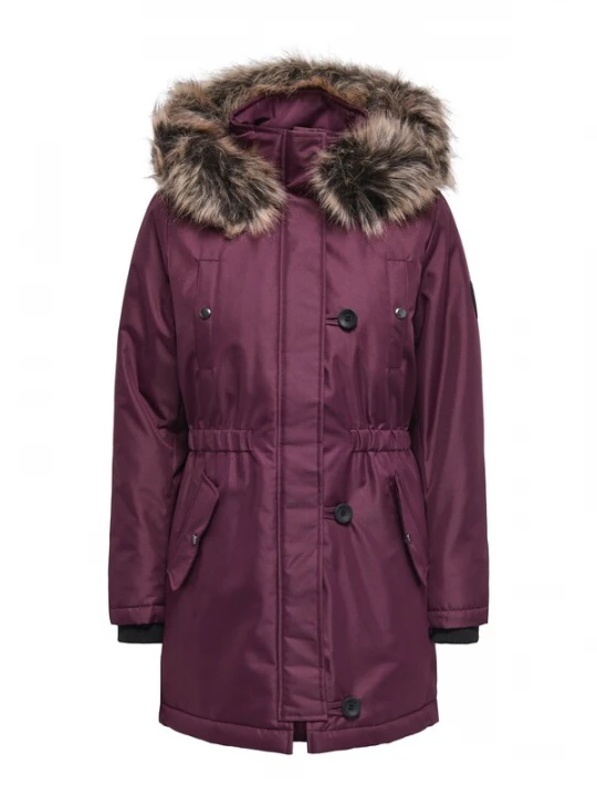 Foto van product ONLY Winterparka 'ONLIRIS' lichtbruin / braam