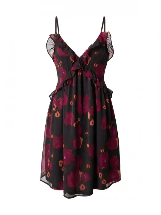 Foto van product ONLY Zomerjurk 'ONLGretchen' oranje / pink / pitaja roze / zwart