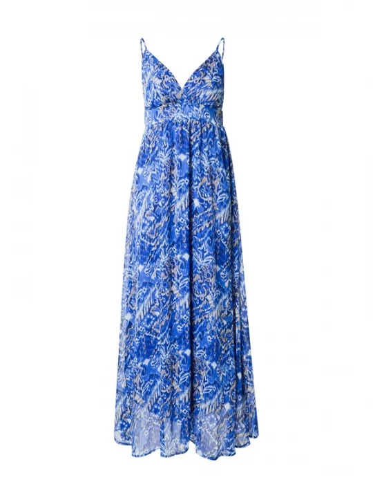 Foto van product ONLY Zomerjurk 'ONLVIKKI' blauw / lichtgrijs / wit