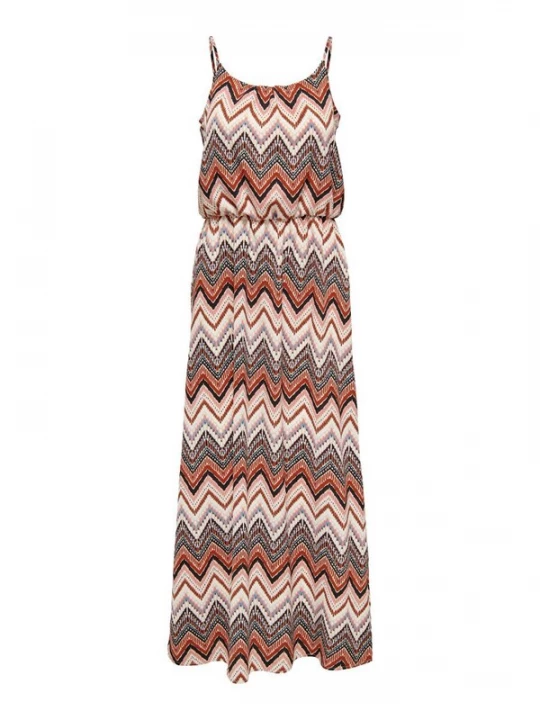 Foto van product ONLY Zomerjurk 'Winner' bruin / groen / wit