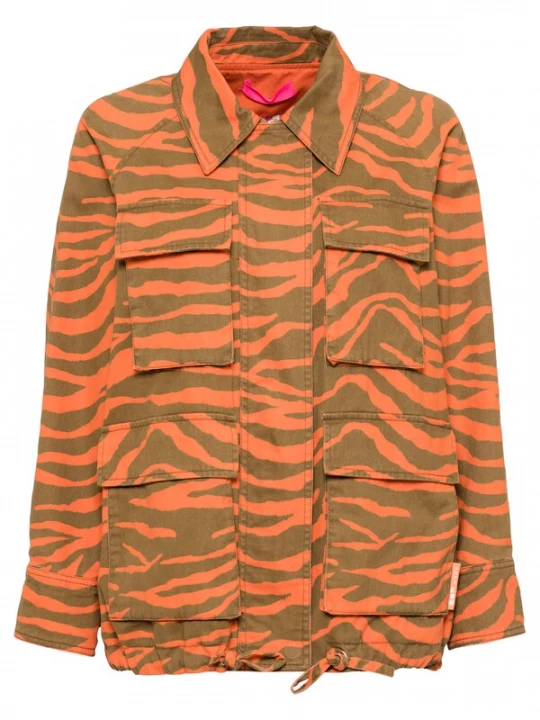 Foto van product OOF WEAR Tussenjas olijfgroen / oranje