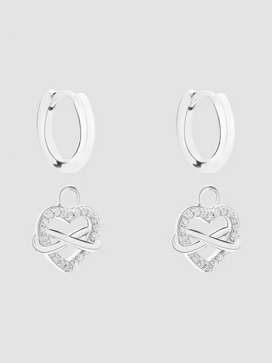 Foto van product Oorbellen in 925 zilver met oneindigheidssymbool s.Oliver