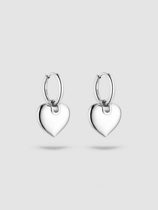 Foto van product Oorbellen met hart detail s.Oliver zilver
