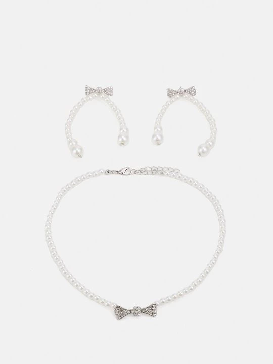 Foto van product Oorbellen Pieces wit