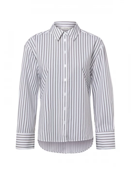 Foto van product OPUS Blouse 'Fapo' donkerbruin / offwhite