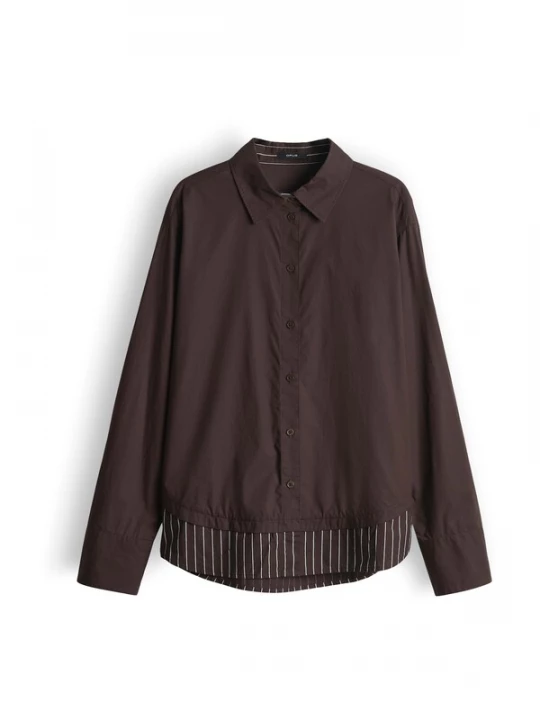 Foto van product OPUS Blouse 'Favia' chocoladebruin