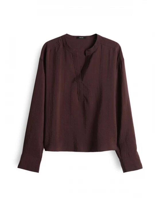 Foto van product OPUS Blouse 'Femyn' chocoladebruin