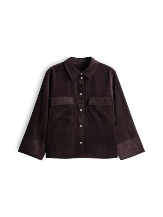 Foto van product OPUS Blouse 'Ferrell' donkerbruin