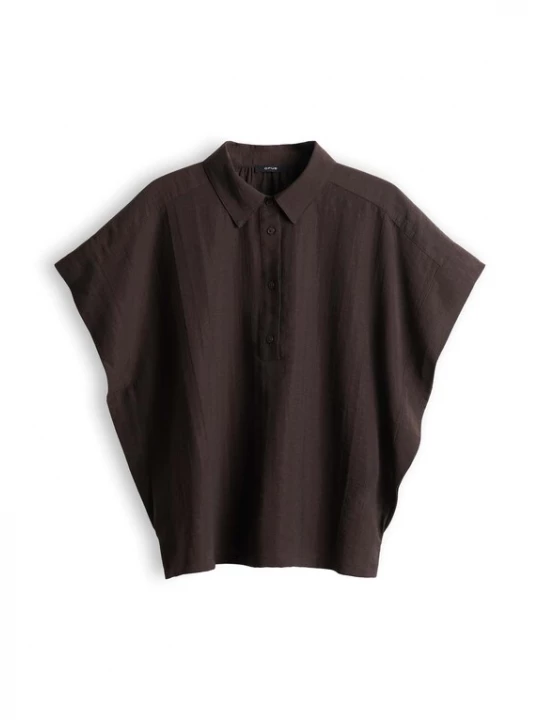 Foto van product OPUS Blouse 'Festelle' chocoladebruin