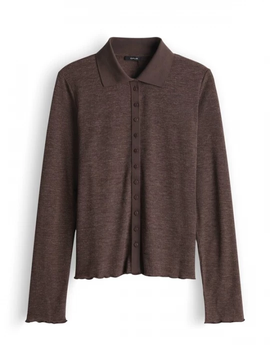 Foto van product OPUS Gebreid vest 'Sosea' chocoladebruin