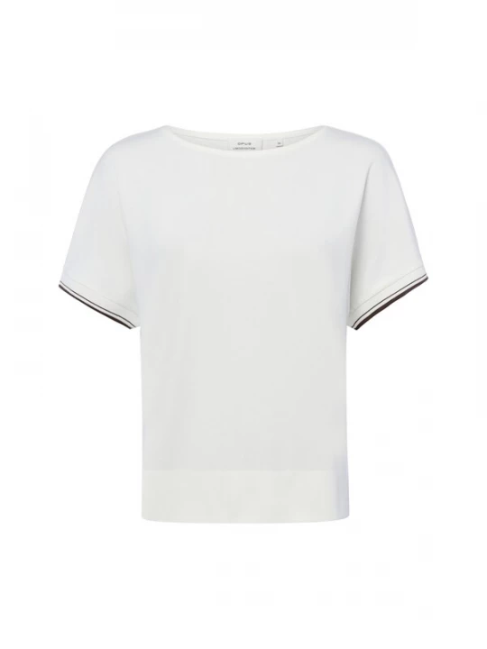 Foto van product OPUS Shirt 'Giprep' ecru / zwart