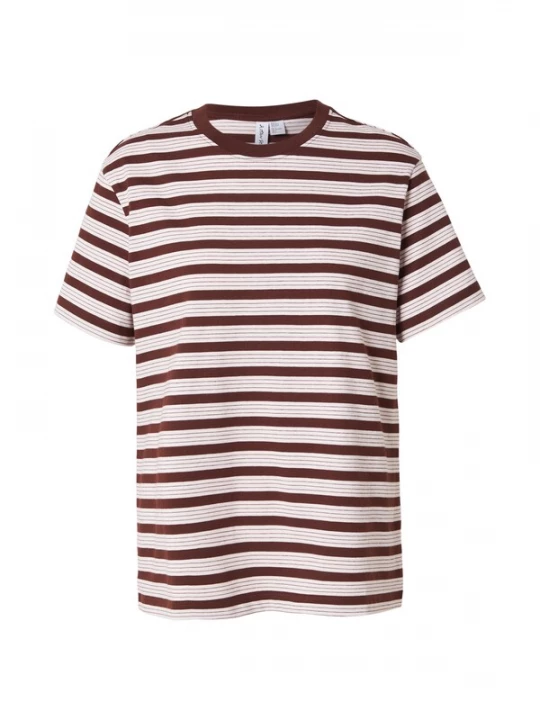 Foto van product & Other Stories Shirt chocoladebruin / wit