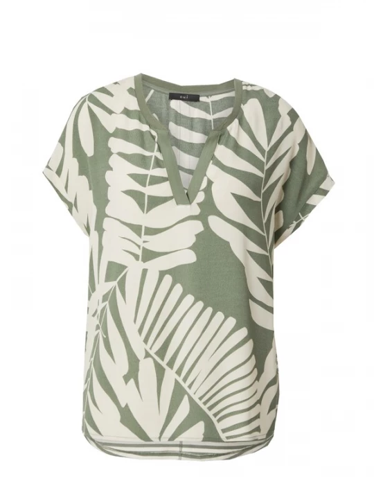 Foto van product OUI Shirt groen / wit