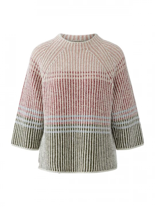 Foto van product OUI Trui beige / groen / rood