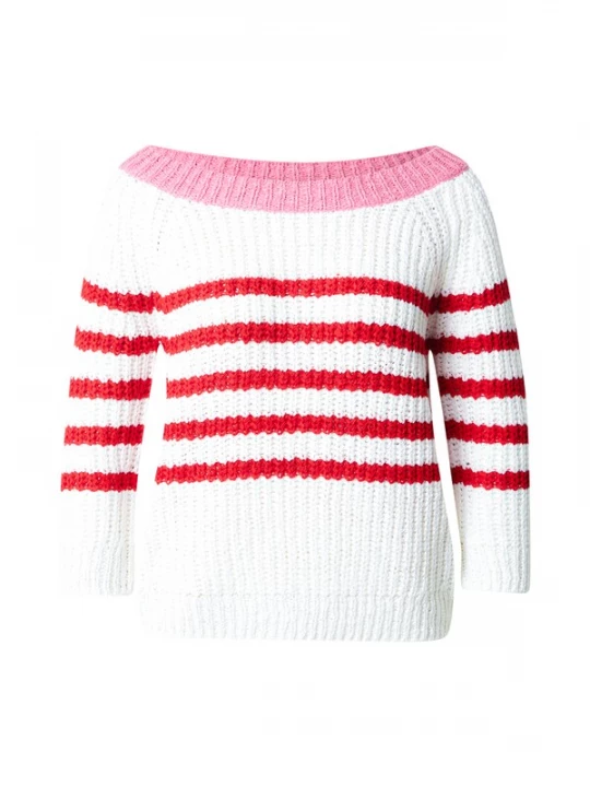 Foto van product OUI Trui rosa / rood / wit