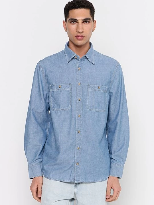 Foto van product Overhemd 7 For All Mankind lichtblauw