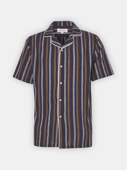 Foto van product Overhemd 87Origins donkerblauw