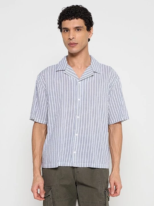 Foto van product Overhemd Abercrombie & Fitch lichtblauw