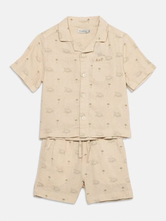 Foto van product Overhemd Abercrombie & Fitch taupe