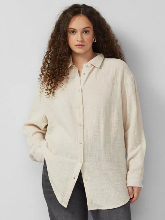 Foto van product Overhemd blouse QS beżowy