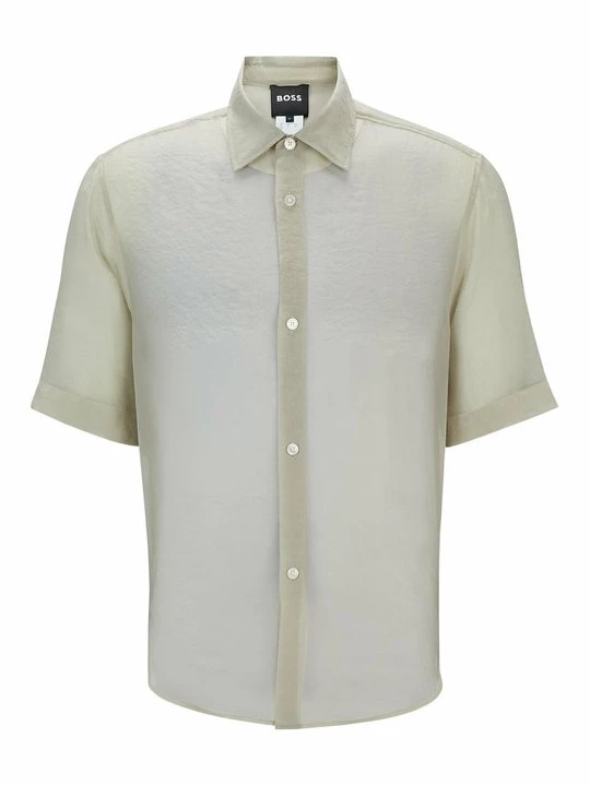 Foto van product Overhemd Boss beige mêleerd