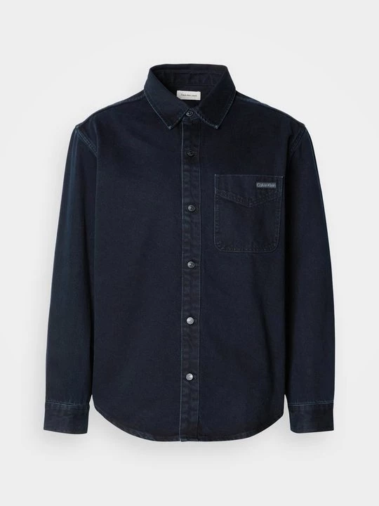 Foto van product Overhemd Calvin Klein Jeans donkerblauw denim