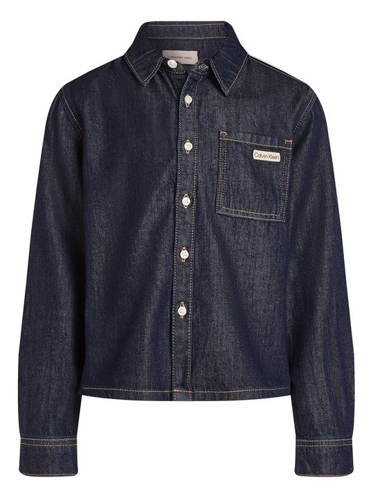 Foto van product Overhemd Calvin Klein Jeans donkerblauw denim