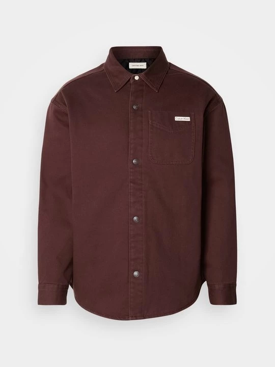 Foto van product Overhemd Calvin Klein Jeans donkerbruin