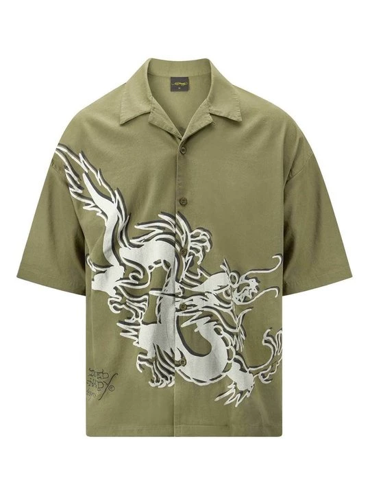 Foto van product Overhemd Ed Hardy groen