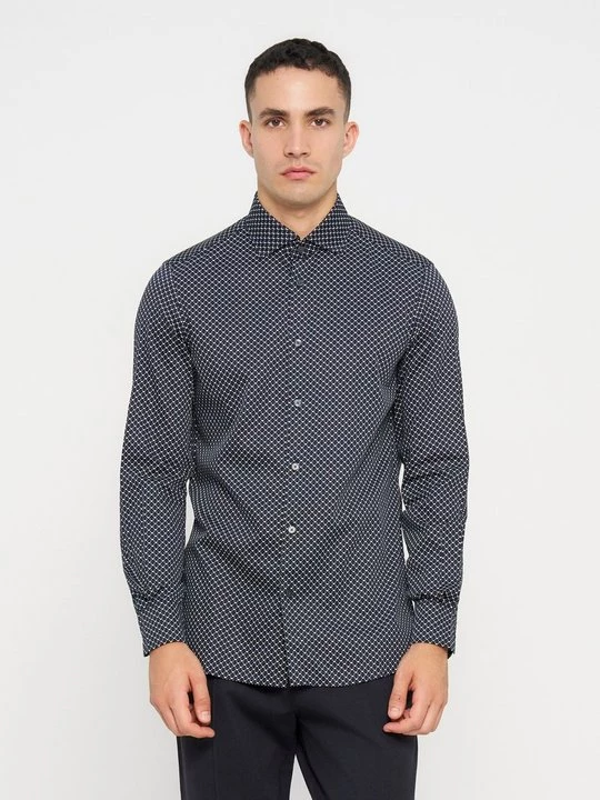 Foto van product Overhemd Emporio Armani donkerblauw