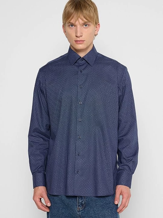 Foto van product Overhemd Eterna donkerblauw