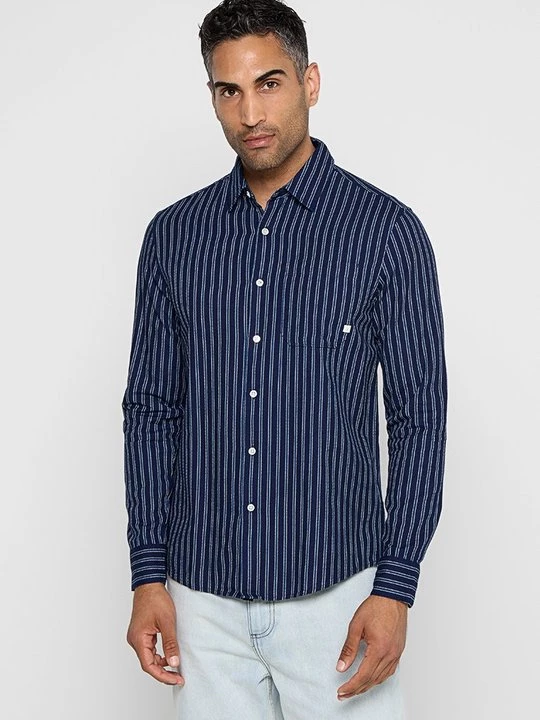 Foto van product Overhemd Farah donkerblauw