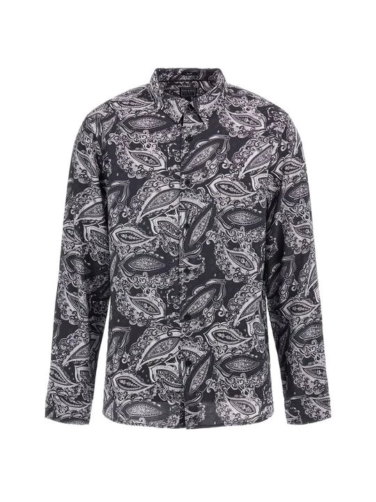 Foto van product Overhemd Guess gemêleerd zwart