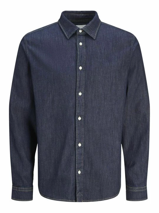 Foto van product Overhemd Jack&Jones donkerblauw denim