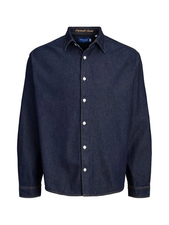 Foto van product Overhemd Jack&Jones donkerblauw denim