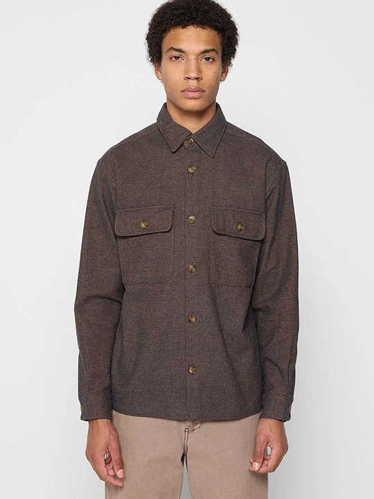 Foto van product Overhemd Jack&Jones donkerbruin