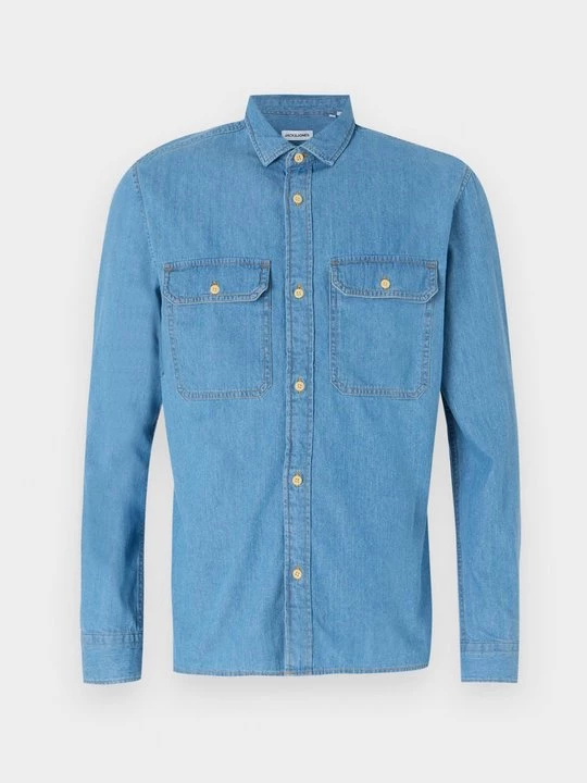 Foto van product Overhemd Jack&Jones lichtblauw denim