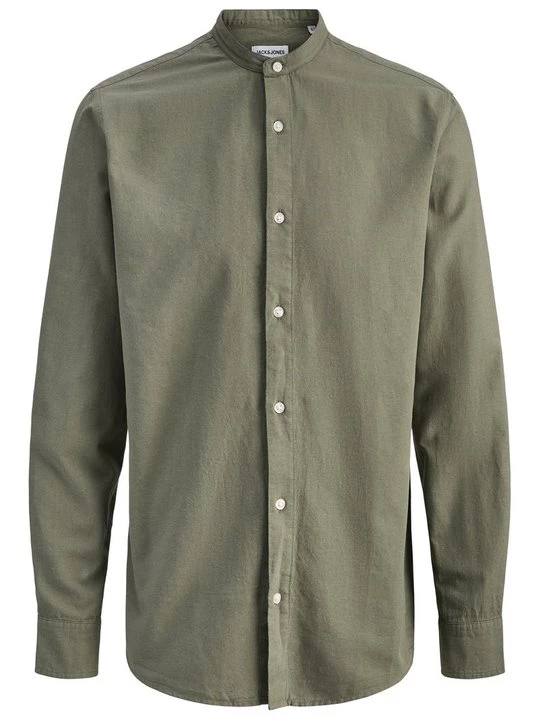 Foto van product Overhemd Jack&Jones olijfgroen gemêleerd