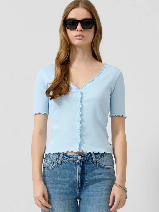 Foto van product Overhemd jasje QS blauw