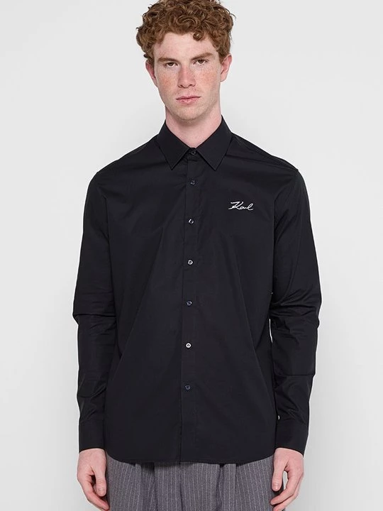 Foto van product Overhemd KARL LAGERFELD donkerblauw