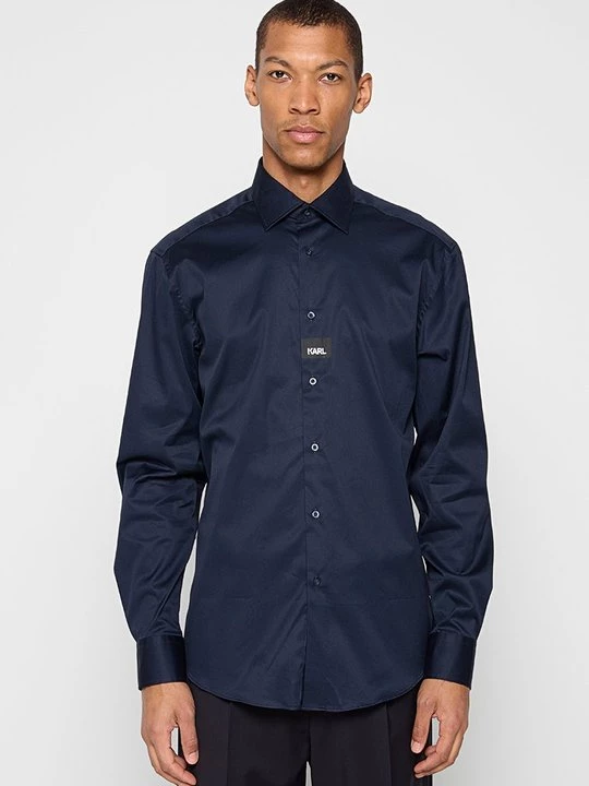Foto van product Overhemd KARL LAGERFELD donkerblauw